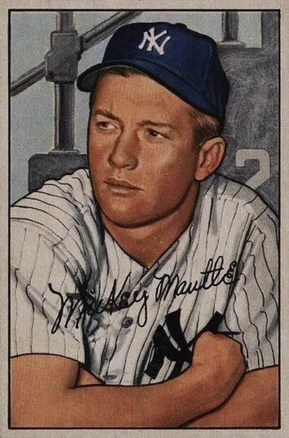 1952 Bowman #101 Mickey Mantle Baseball Card