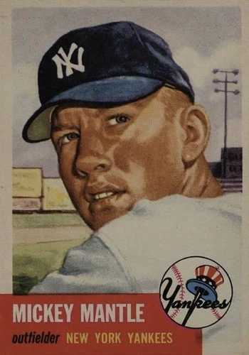 1953 Topps #82 Mickey Mantle Baseball Card