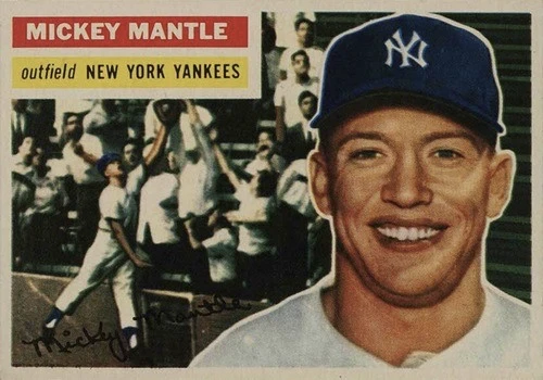 1956 Topps #135 Mickey Mantle Baseball Card