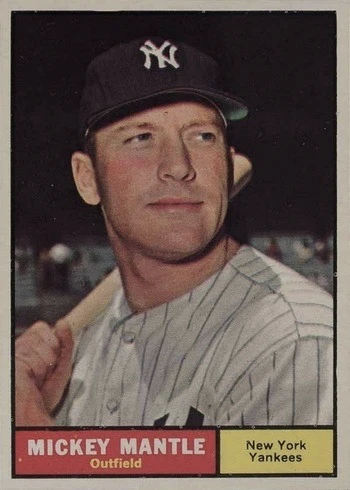 1961 Topps #300 Mickey Mantle Baseball Card 1961 Topps #300 Mickey Mantle Baseball Card
