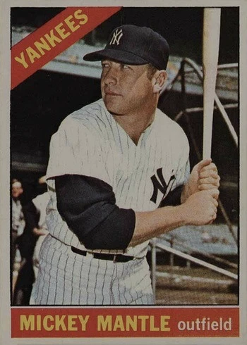 1966 Topps #50 Mickey Mantle Baseball Card
