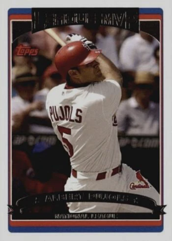 2006 Topps #263 MVP Albert Pujols Baseball Card 2006 Topps #263 MVP Albert Pujols Baseball Card