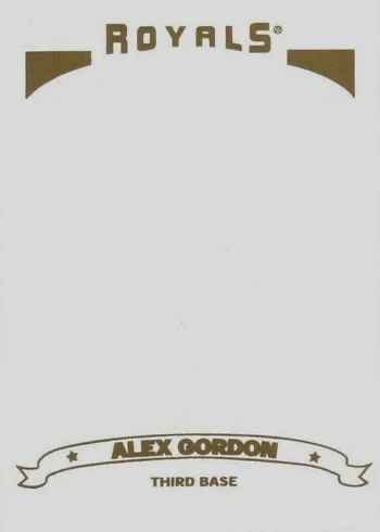 2006 Topps #297 Gold Foil Variation Alex Gordon Baseball Card