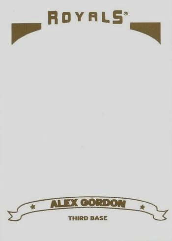 2006 Topps #297 Gold Foil Variation Alex Gordon Baseball Card 2006 Topps #297 Gold Foil Variation Alex Gordon Baseball Card