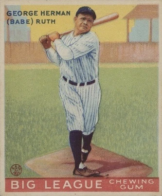 1933 Goudey #144 Babe Ruth Baseball Card