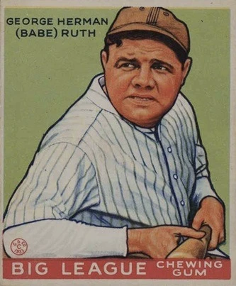 1933 Goudey #181 Babe Ruth Baseball Card