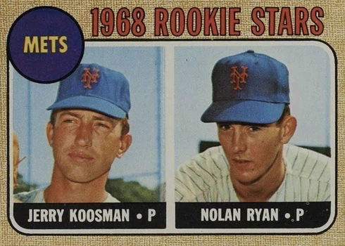 1968 Topps #177 Nolan Ryan Rookie Card 1968 Topps #177 Nolan Ryan Rookie Card