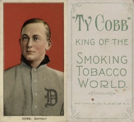 T206 Ty Cobb Baseball Card With Ty Cobb Back T206 Ty Cobb Baseball Card With Ty Cobb Back
