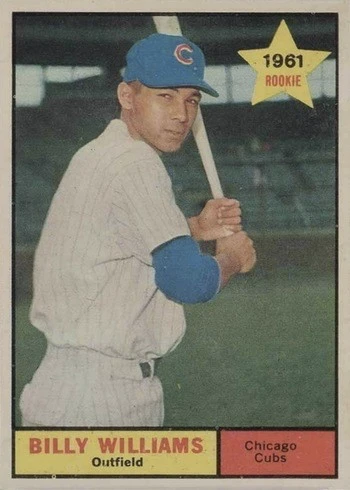 1961 Topps #141 Billy Williams Rookie Card 1961 Topps #141 Billy Williams Rookie Card