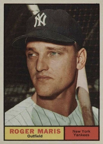 1961 Topps #2 Roger Maris Baseball Card 1961 Topps #2 Roger Maris Baseball Card