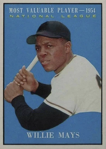 1961 Topps #482 Willie Mays MVP Baseball Card