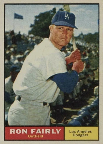 1961 Topps #492 Ron Fairly Baseball Card 1961 Topps #492 Ron Fairly Baseball Card