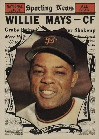 1961 Topps #579 Willie Mays All-Star Baseball Card 1961 Topps #579 Willie Mays All-Star Baseball Card