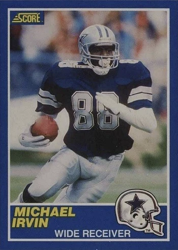1989 Score #18 Michael Irvin Rookie Card 1989 Score #18 Michael Irvin Rookie Card