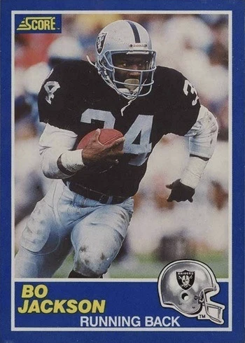 1989 Score #2 Bo Jackson Football Card 1989 Score #2 Bo Jackson Football Card