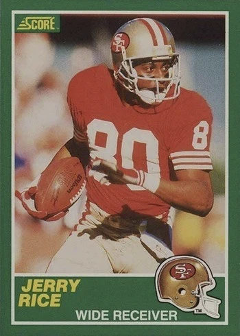 1989 Score #221 Jerry Rice Football Card 1989 Score #221 Jerry Rice Football Card