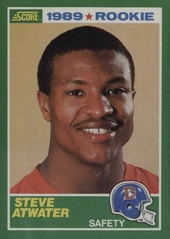 1989 Score #263 Steve Atwater Rookie Card 1989 Score #263 Steve Atwater Rookie Card