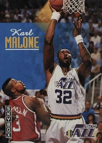 1992 SkyBox #242 Karl Malone Basketball Card 1992 SkyBox #242 Karl Malone Basketball Card