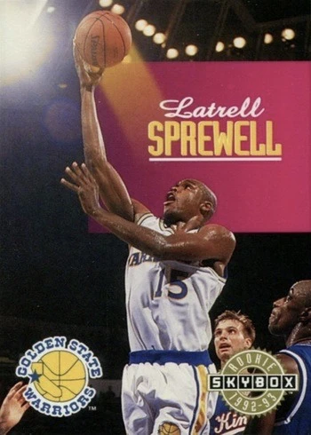 1992 SkyBox #342 Latrell Sprewell Rookie Card
