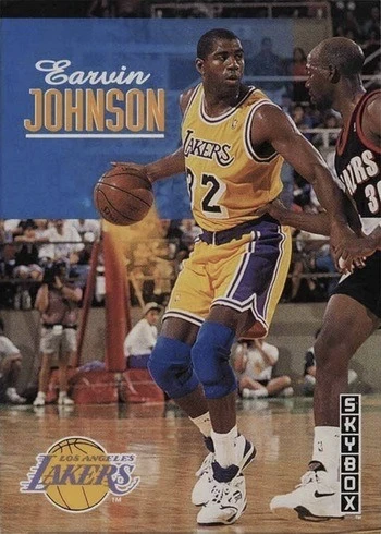1992 SkyBox #358 Magic Johnson Basketball Card 1992 SkyBox #358 Magic Johnson Basketball Card