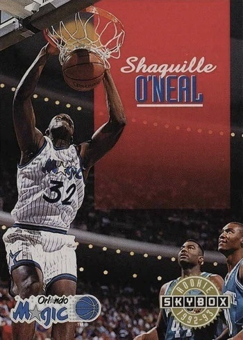 1992 SkyBox #382 Shaquille O'Neal Rookie Card