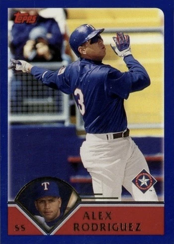 2003 Topps #1 Alex Rodriguez Baseball Card