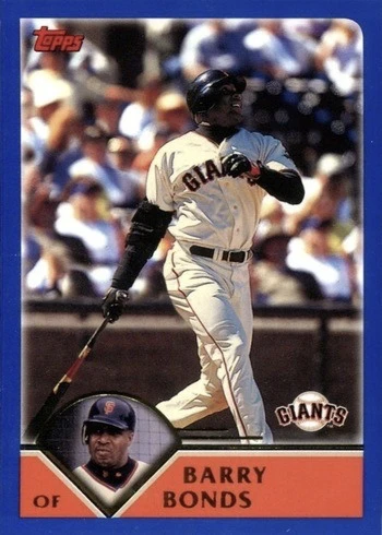 2003 Topps #396 Barry Bonds Baseball Card