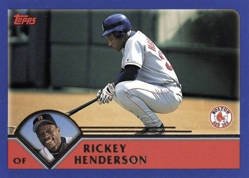 2003 Topps #72 Rickey Henderson Baseball Card