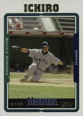 2005 Topps #400 Ichiro Baseball Card 2005 Topps #400 Ichiro Baseball Card