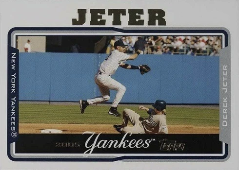 2005 Topps #600 Derek Jeter Baseball Card 2005 Topps #600 Derek Jeter Baseball Card