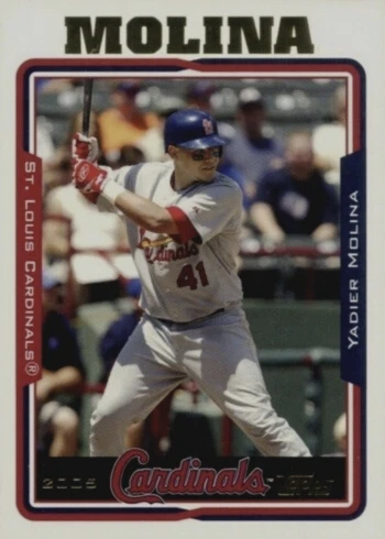 2005 Topps #632 Yadier Molina Baseball Card 2005 Topps #632 Yadier Molina Baseball Card
