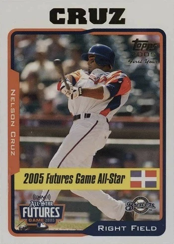 2005 Topps Updates & Highlights #UH206 Nelson Cruz Rookie Card