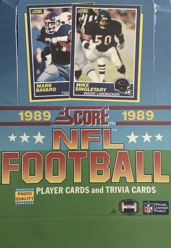 Unopened Box of 1989 Score Football Cards