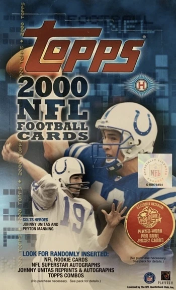 Unopened Box of 2000 Topps Football Cards