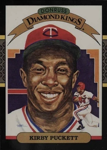 1987 Donruss #19 Diamond Kings Kirby Puckett Baseball Card