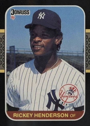 1987 Donruss #228 Rickey Henderson Baseball Card