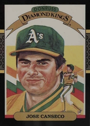 1987 Donruss #6 Diamond Kings Jose Canseco Baseball Card