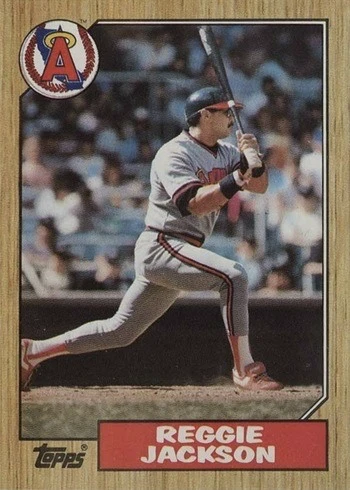 1987 Topps #300 Reggie Jackson Baseball Card 1987 Topps #300 Reggie Jackson Baseball Card
