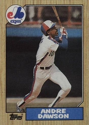 1987 Topps #345 Andre Dawson Baseball Card