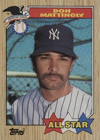 1987 Topps #606 Don Mattingly Baseball Card 1987 Topps #606 Don Mattingly Baseball Card