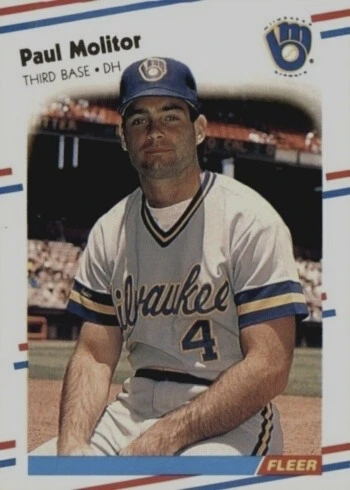 1988 Fleer #169 Paul Molitor Baseball Card