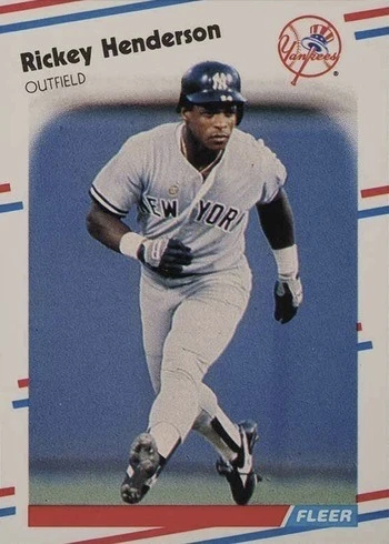 1988 Fleer #209 Rickey Henderson Baseball Card
