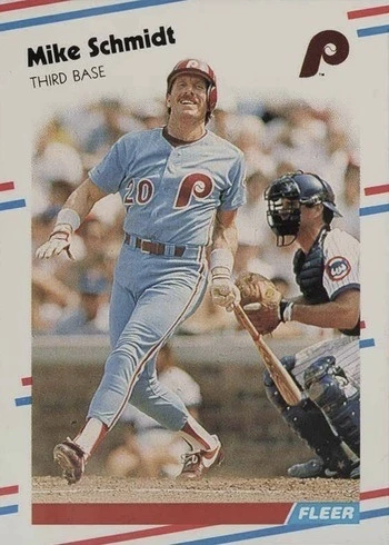 1988 Fleer #315 Mike Schmidt Baseball Card