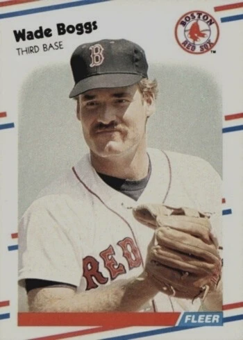 1988 Fleer #345 Wade Boggs Baseball Card