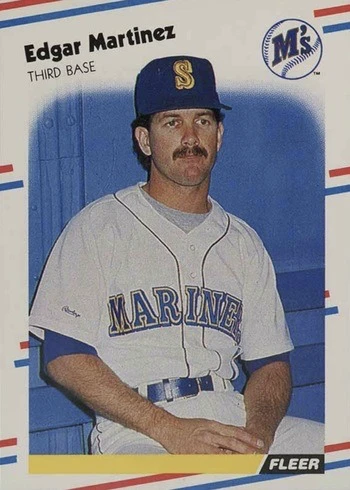 1988 Fleer #378 Edgar Martinez Rookie Card