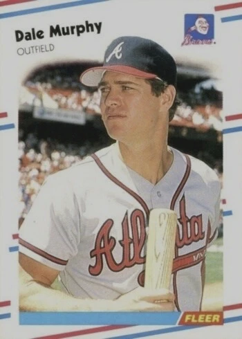 1988 Fleer #544 Dale Murphy Baseball Card