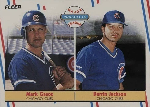 1988 Fleer #641 Mark Grace Rookie Card