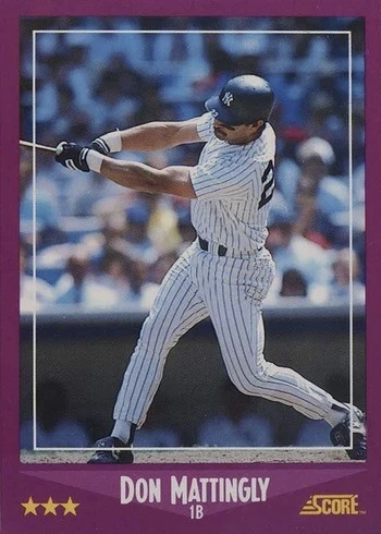 1988 Score #1 Don Mattingly Baseball Card