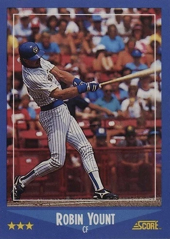 1988 Score #160 Robin Yount Baseball Card