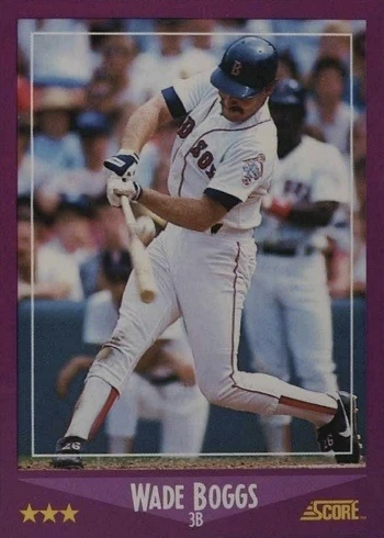1988 Score #2 Wade Boggs Baseball Card